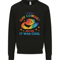 LGBT Gay Pride Cowboy Awareness Day Mens Sweatshirt Jumper Black