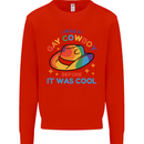 LGBT Gay Pride Cowboy Awareness Day Mens Sweatshirt Jumper Bright Red