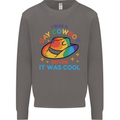 LGBT Gay Pride Cowboy Awareness Day Mens Sweatshirt Jumper Charcoal