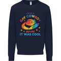 LGBT Gay Pride Cowboy Awareness Day Mens Sweatshirt Jumper Navy Blue