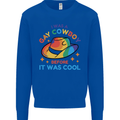LGBT Gay Pride Cowboy Awareness Day Mens Sweatshirt Jumper Royal Blue