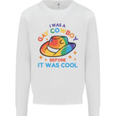 LGBT Gay Pride Cowboy Awareness Day Mens Sweatshirt Jumper White
