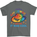 LGBT Gay Pride Cowboy Awareness Day Mens T-Shirt Cotton Gildan Charcoal