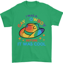 LGBT Gay Pride Cowboy Awareness Day Mens T-Shirt Cotton Gildan Irish Green