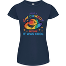 LGBT Gay Pride Cowboy Awareness Day Womens Petite Cut T-Shirt Navy Blue