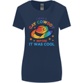LGBT Gay Pride Cowboy Awareness Day Womens Wider Cut T-Shirt Navy Blue