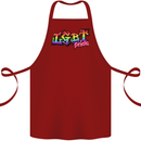 LGBT Gay Pride Day Awareness Cotton Apron 100% Organic Maroon