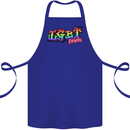 LGBT Gay Pride Day Awareness Cotton Apron 100% Organic Royal Blue