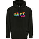 LGBT Gay Pride Day Awareness Mens 80% Cotton Hoodie Black