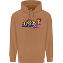 LGBT Gay Pride Day Awareness Mens 80% Cotton Hoodie Caramel Latte