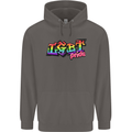 LGBT Gay Pride Day Awareness Mens 80% Cotton Hoodie Charcoal