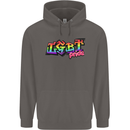 LGBT Gay Pride Day Awareness Mens 80% Cotton Hoodie Charcoal