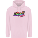 LGBT Gay Pride Day Awareness Mens 80% Cotton Hoodie Light Pink