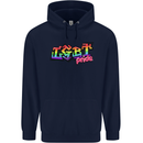LGBT Gay Pride Day Awareness Mens 80% Cotton Hoodie Navy Blue