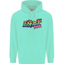 LGBT Gay Pride Day Awareness Mens 80% Cotton Hoodie Peppermint