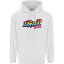 LGBT Gay Pride Day Awareness Mens 80% Cotton Hoodie White