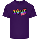 LGBT Gay Pride Day Awareness Mens Cotton T-Shirt Tee Top Purple