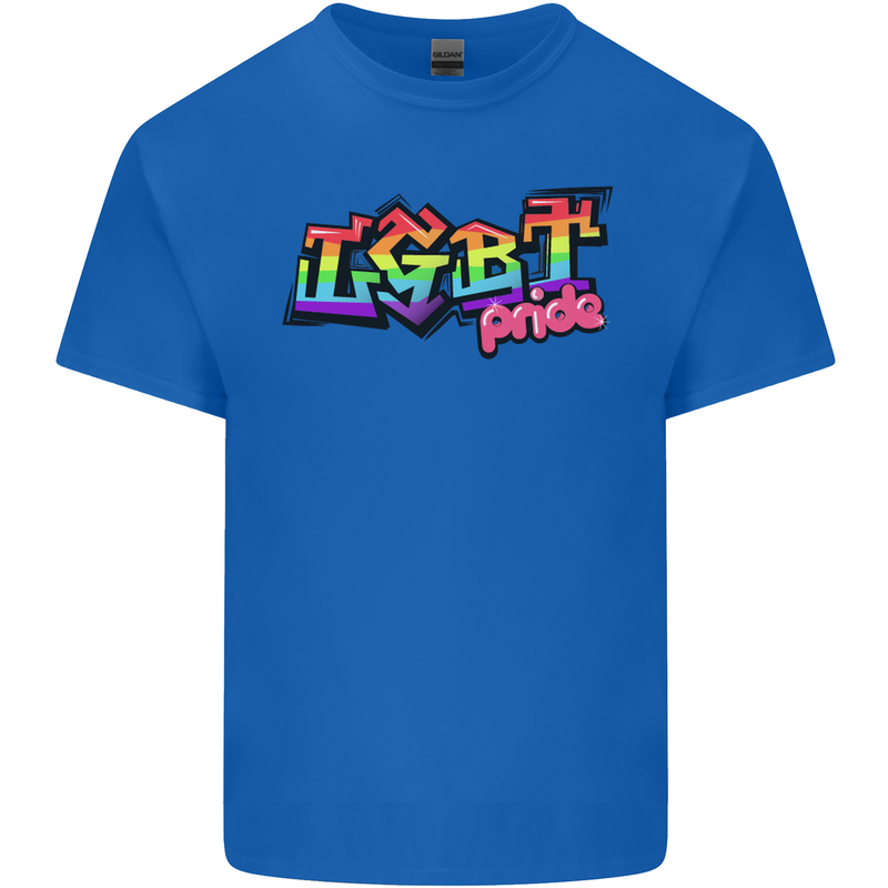 LGBT Gay Pride Day Awareness Mens Cotton T-Shirt Tee Top Royal Blue