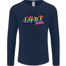 LGBT Gay Pride Day Awareness Mens Long Sleeve T-Shirt Navy Blue