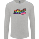 LGBT Gay Pride Day Awareness Mens Long Sleeve T-Shirt Sports Grey