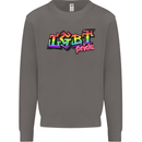 LGBT Gay Pride Day Awareness Mens Sweatshirt Jumper Charcoal