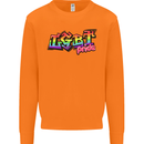 LGBT Gay Pride Day Awareness Mens Sweatshirt Jumper Orange