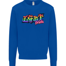 LGBT Gay Pride Day Awareness Mens Sweatshirt Jumper Royal Blue