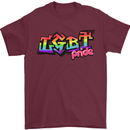 LGBT Gay Pride Day Awareness Mens T-Shirt Cotton Gildan Maroon