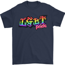LGBT Gay Pride Day Awareness Mens T-Shirt Cotton Gildan Navy Blue
