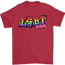 LGBT Gay Pride Day Awareness Mens T-Shirt Cotton Gildan Red