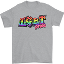 LGBT Gay Pride Day Awareness Mens T-Shirt Cotton Gildan Sports Grey