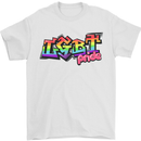 LGBT Gay Pride Day Awareness Mens T-Shirt Cotton Gildan White