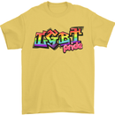 LGBT Gay Pride Day Awareness Mens T-Shirt Cotton Gildan Yellow