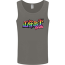 LGBT Gay Pride Day Awareness Mens Vest Tank Top Charcoal