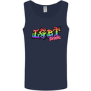 LGBT Gay Pride Day Awareness Mens Vest Tank Top Navy Blue