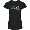 LGBT Gay Pride Day Awareness Womens Petite Cut T-Shirt Black