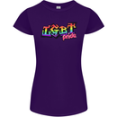 LGBT Gay Pride Day Awareness Womens Petite Cut T-Shirt Purple