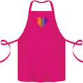 LGBT Gay Pulse Heart Gay Pride Awareness Cotton Apron 100% Organic Pink
