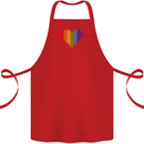 LGBT Gay Pulse Heart Gay Pride Awareness Cotton Apron 100% Organic Red