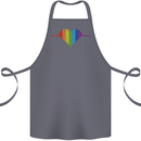 LGBT Gay Pulse Heart Gay Pride Awareness Cotton Apron 100% Organic Steel