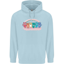 LGBT Happy Purride Funny Gay Cats Childrens Kids Hoodie Light Blue