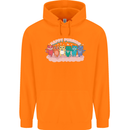 LGBT Happy Purride Funny Gay Cats Childrens Kids Hoodie Orange