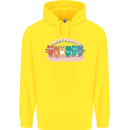 LGBT Happy Purride Funny Gay Cats Childrens Kids Hoodie Yellow