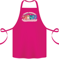 LGBT Happy Purride Funny Gay Cats Cotton Apron 100% Organic Pink