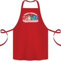 LGBT Happy Purride Funny Gay Cats Cotton Apron 100% Organic Red