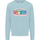LGBT Happy Purride Funny Gay Cats Kids Sweatshirt Jumper Light Blue