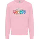 LGBT Happy Purride Funny Gay Cats Kids Sweatshirt Jumper Light Pink