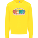 LGBT Happy Purride Funny Gay Cats Kids Sweatshirt Jumper Yellow