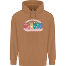 LGBT Happy Purride Funny Gay Cats Mens 80% Cotton Hoodie Caramel Latte