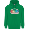 LGBT Happy Purride Funny Gay Cats Mens 80% Cotton Hoodie Irish Green